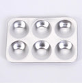 Cpatrick  New 6 Wells Square Shape Aluminum Painting Palette