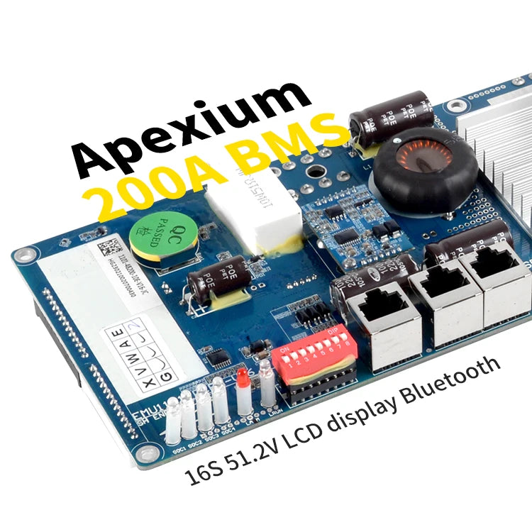 Apexium 48V 51.2V Smart 4S 8S 16S 100A 150A 200A JK  for Lithium Ion Battery Packs