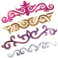 Diy Iron-on Accessories Sequined Cloud Applique Sticker Costume Dress Hat Bag Ethnic Garment Geometric Glitter Embroidery Patch