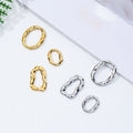 Stainless Steel Irregular Spacer Beads Ring for DIY Jewelry Making