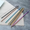 Reusable Metal Reusable 304 Food Grade LFGB Flavored Large 10.5" Drinking Straw