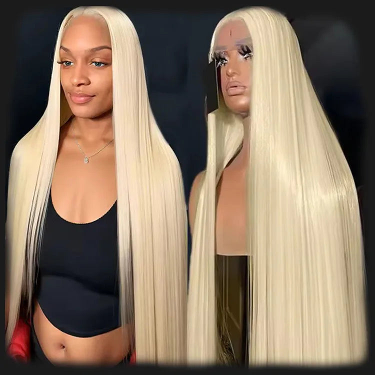 613 Frontal Human Hair Wigs for Black Women Virgin Cuticle Aligned Hair Blond Transparent Lace Front Wig 613 Virgin Hair Wigs