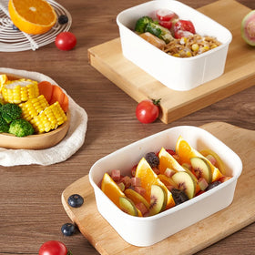 Terrax Disposable Biodegradable PLA Coated Kraft Paper Boxes Glossy Lamination for Sushi Fast Food Takeaway Lunch Catering