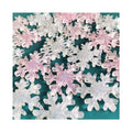 Sweet 100 Pcs Clear Glitter Snowflake Resin Cabochons New Christmas Theme DIY Jewelry Making Supplies Nohole Beads Charms Craft