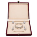 Luxury Jewelry Box with logo Jujube Red High-quality Leather Jewelry Storage Box Rings Bracelets Earrings Jewelry Box