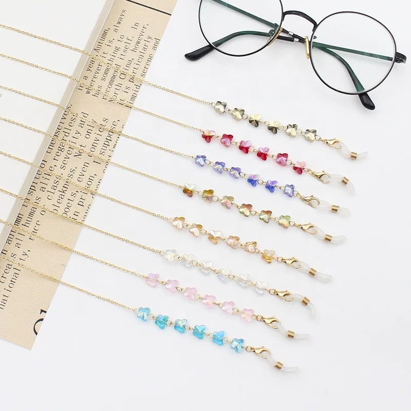 Fashion Jewelry Crystal Masking Chain Eyeglasses Holder Chain Shiny Glass Glasses Chain Cord Glasses Strap Eye Glasses Cord