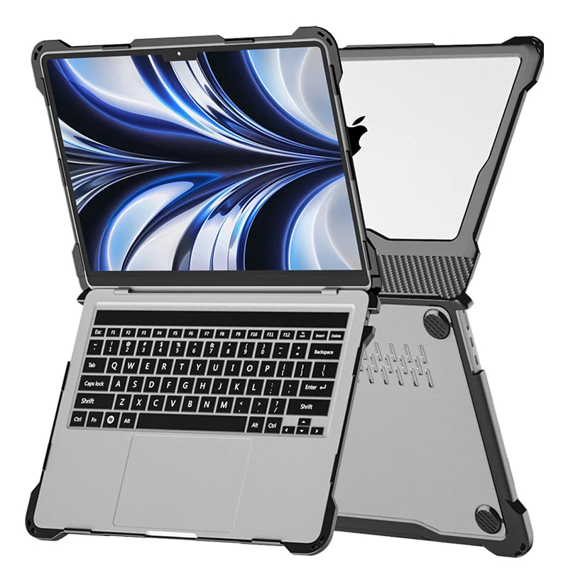 Simple PC Hard Shell Case for Macbook Air 13/15 & Pro Thicker Design Waterproof & Anti-Dust