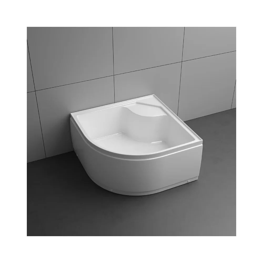 Shower Tray in Philippines Custom Standard caravan Bathroom Wet Room ABS Material 45cm Deep Curved Walk in Shower Cubicle Pan