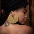 Big Hoop Earrings Gold Large Statement Earrings Boho Chunky Oversized Dangle Hook Earring