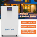 Wall Mounted 10kwh Lifepo4 Batteries 51.2V 200ah Lithium Iron Battery 48V LFP Powerwall Home Solar Energy Storage System
