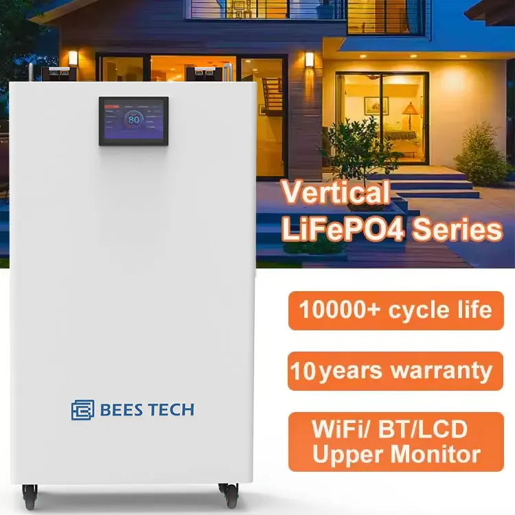 Wall Mounted 10kwh Lifepo4 Batteries 51.2V 200ah Lithium Iron Battery 48V LFP Powerwall Home Solar Energy Storage System