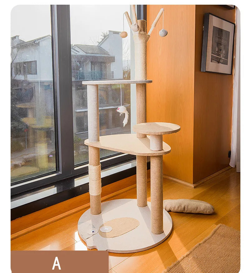 Luxury Modern  Cat Trees Scratcher Sisal Cat Tree House Cat Tree Tower Furniture Scratch