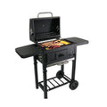 OEM Outdoor Balcony Potable Enamel-Coated Charcoal Barbecue Cast Iron Grill ISO9001 Certified Customizable Color & Size