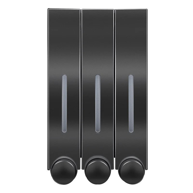 Hot Selling Hotel Bathroom Manual Soap Dispenser Single Double Three Wall-mounted Hand Soap Bottle Shampoo Shower