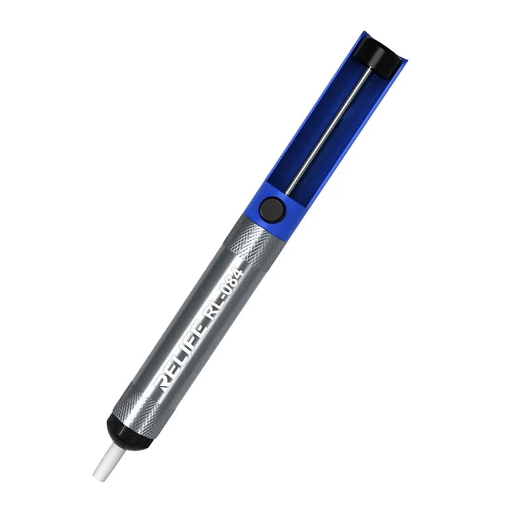 RELIFE RL-084 Manual Tin Remover Vacuum Soldering Iron Desolder Hand Desolder Suction Pump Tool Suction Tin Pen Removal Device
