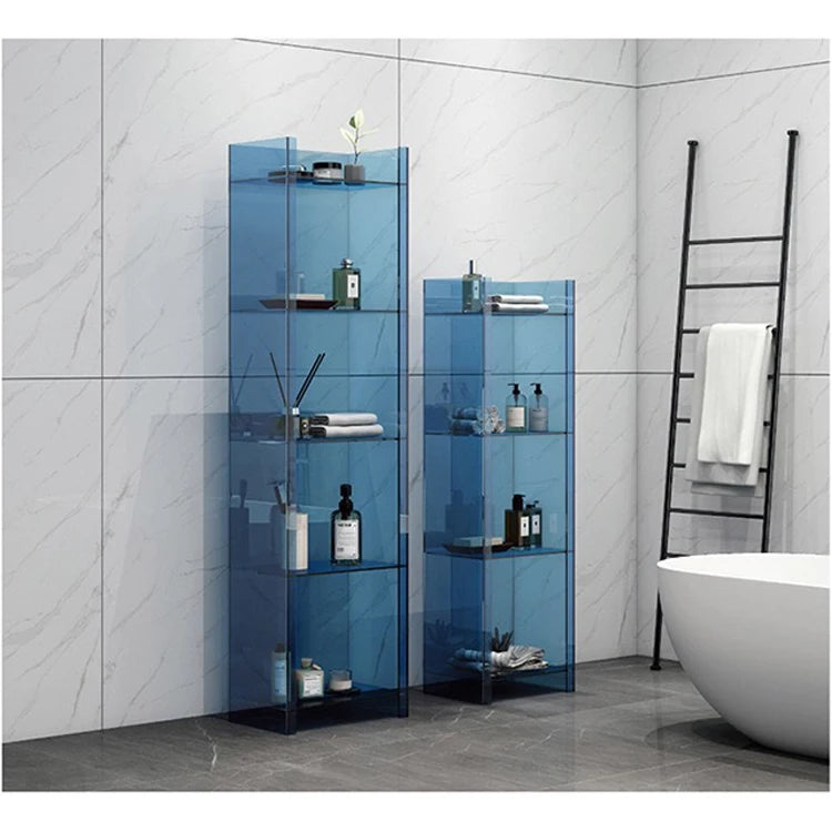 European and American Modern Acrylic Bedroom Wardrobe Light Luxury Multi-Layer Decorative Locker for Living Room or Hospital