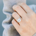 IGI Certificate Jewelry 14K Solid Gold 1.0ct 1.5ct 2.0ct Lab Grown Diamond Solitaire Engagement Ring