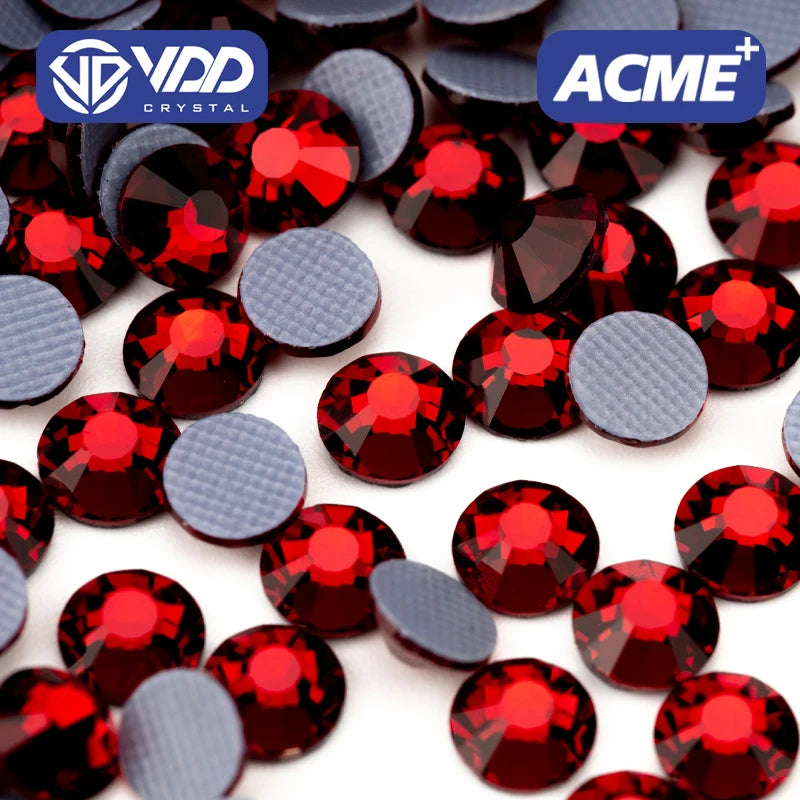 VDD 014 Garnet ACME Top Quality Hot-Fix Glass Rhinestones Crystal Flatback Stones Garment Decoration Wedding Dress