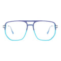Cat Eye Frame Blue Light Blocking Double Bridge Glasses Uv400 Pc Photochromic Blue Light Glasses Optical Eyeglasses Frames