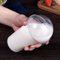 Wholesale Lovely Panda Bear Shape Clear Plastic Coffee PET Cup Lid 90mm 95mm Diameter for Personal Care