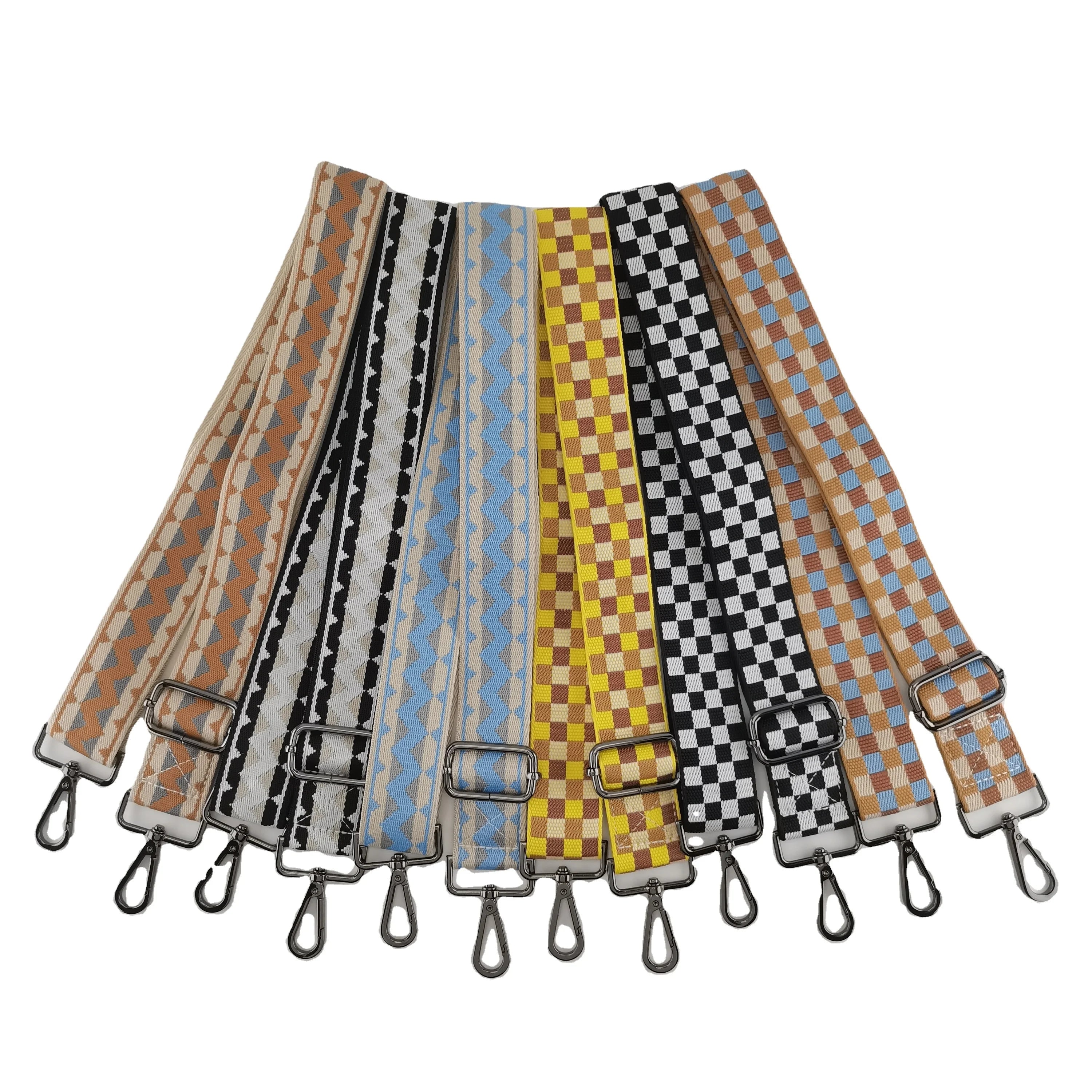 Hot Sale 38mm Replacement Bag Strap With Jacquard Webbing Polyester Ribbon for Bags