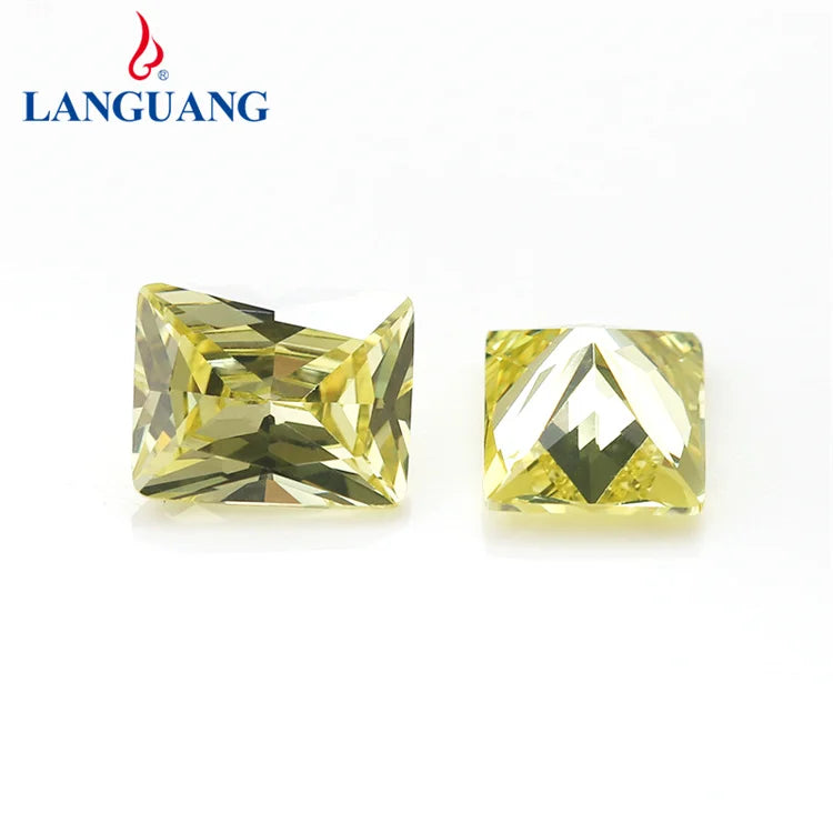 Hot Selling Olive Yellow Transparent Zircon Rhinestone DIY Clothes Jewelry Accessories Ice Cut Cubic Zirconia