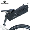 ROCKBROS 3L Large Capacity Foldable Road Bike Rear Tail Waterproof Bicycle Saddle Bag Seat Pouch Bicycle Seat Bag