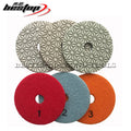 4 Inch Customizable OEM Support 3 Step Coarse Abrasive Wet Polishing Diamond Polishing Pads for Stone Granite Marble Quartz