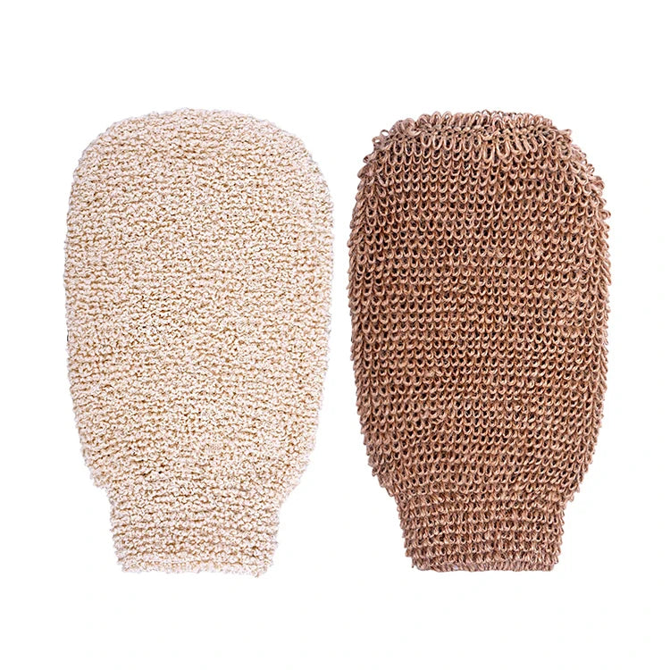 Best Gift Organic Health Natural Eco-friendly Reusable Skin Exfoliator Scrubber Mitt Gloves for Bath
