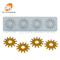 AK Sun Shape Cake Lace Mat Silicone Fondant Molds Cake Decorating Tools Cake Border Mould Pastry Baking Tools LFM-82
