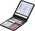 Registration and Insurance Card Holder Leather Vehicle Paperwork Wallet Car Accessories Organizer for ID Car Document Holder