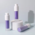 15ml 30ml 50ml Frosted Purple Face Care Cosmetic Packaging Plastic Airless Pump Bottles Lotion Serum Bottle