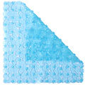 54x54cm Square Pebble Design Shower Mat Non Slip PVC Machine Washable Suction Cup Safety Non Slip Bath Shower Mats for Inside