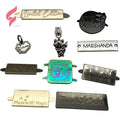 Lihui Hardware Hardware Accessories Embossed Metal Label Tags Handbag logo Plate Metal Brand Label logo Designer logo