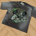 Wholesale Mens Cotton Box Fit Crop Tshirt Custom logo Screen Print Oversized T-shirt