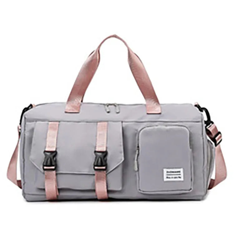 High Capacity Waterproof Sports Fitness Bag for Men Women Custom Dry Wet Separation Pocket with Zipper Closure Fashion Style