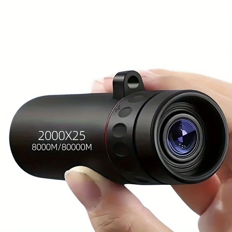 HD Portable Telescope 2000x25 Mini Monocular Telescope Suitable for Bird Watching Scenery Watching Sports Watching