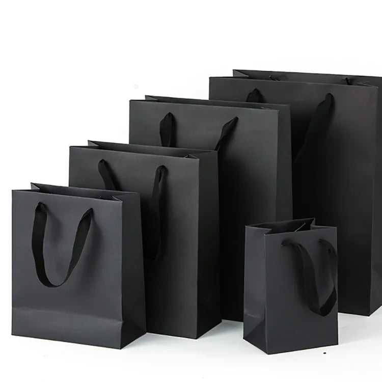 Wholesale Black Tote Bags with Printed Logo Cardboard Packaging for Clothing for Socks Featuring Recycled Materials