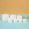 3g 5g 10g 15g 30g 50g 80g Frosted PP Plastic Empty Face Cream Jar Matte White Double Wall Cosmetic Skin Care Lotion Eye Cream