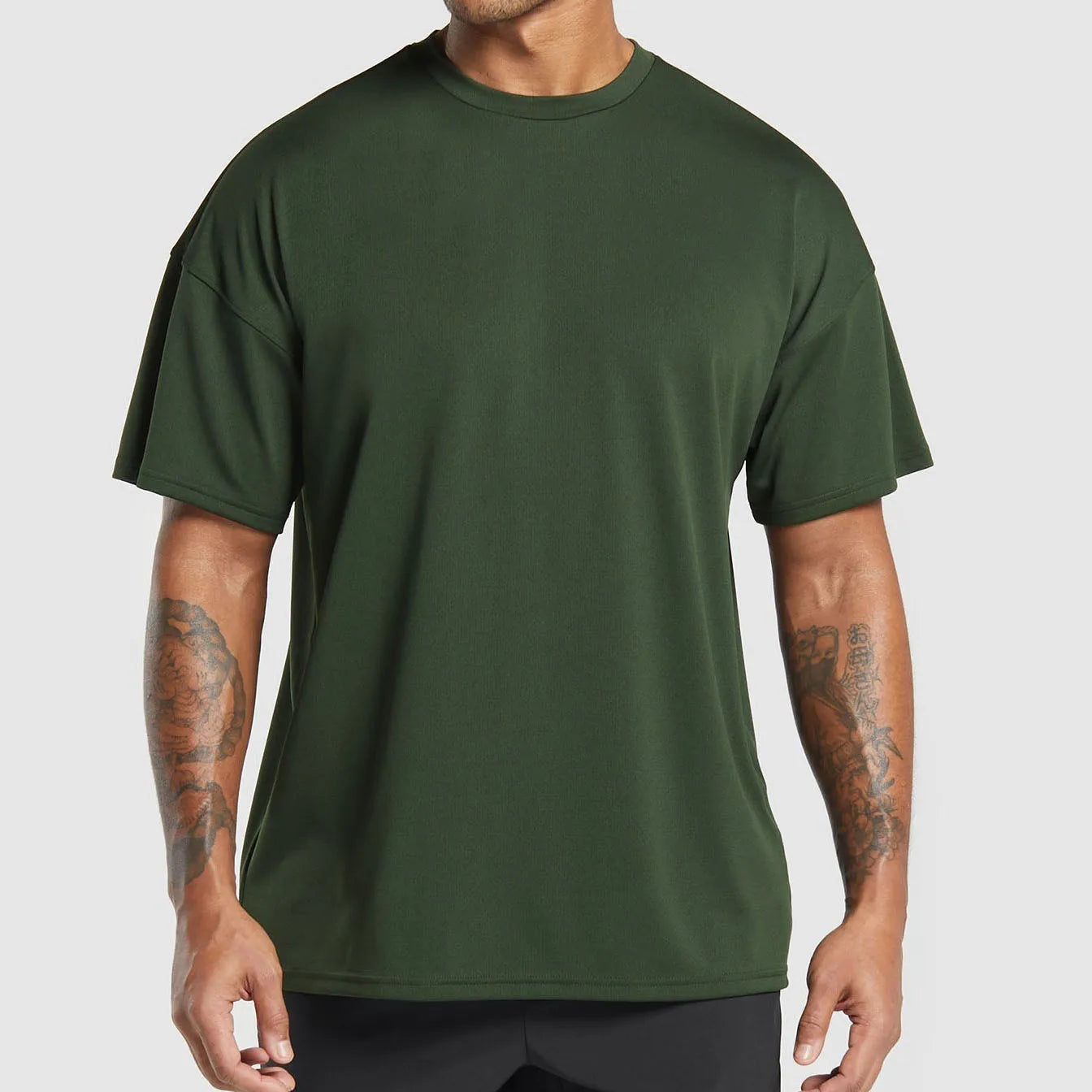 280 Gsm Customizable Boxy Drop Shoulder T shirt 100% Cotton Oversized Cropped Fit Heavyweight Crewneck Streetwear T shirt