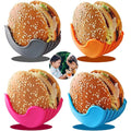 Reusable Expandable Food Grade Silicone Sandwich Storage Food Holder Burger Rack Clip Tool Hamburger Holder for Burger