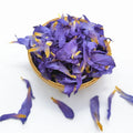 Lan Lian Hua 100% Natural Loose Flower Tea Freshly Dried Blue Lotus Petals Health Tea Bulk Sachet Box Cup Bottle Options