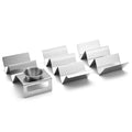 Food Grade Baking Dishwasher Grill Oven Safe Eco-Friendly Wedding Stylish Stand Rack Stainless Steel Taco Holder Dipping Cup