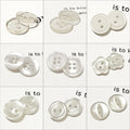 Wholesale Eco-Friendly Pearlescent Resin Round 14mm Rainbow 2-Hole Flatback Buttons with Enamel Plating SJH Brand for Shirts