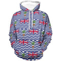 Fitspi Wholesale Custom Country Logo 3d Printed Hoodies Casual Pullover British Indian Ocean Territ Flag Sweatshirts Tops