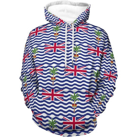 Fitspi Wholesale Custom Country Logo 3d Printed Hoodies Casual Pullover British Indian Ocean Territ Flag Sweatshirts Tops