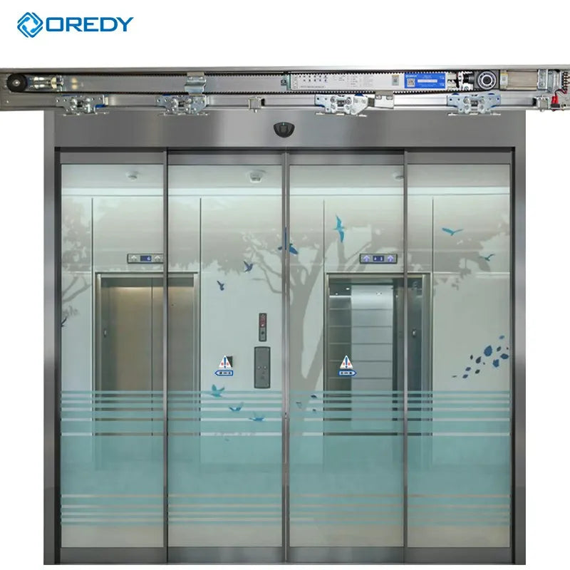 Oredy Modern Design Automatic 150kg Sliding Door System with Access Sensor Switch for Apartment Use