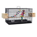Wholesale Steel Mesh Small Folding Love Bird Hanging Gaiolas Para Passaros a Venda Jaulas Para Pajaros En Venta Bird Cage White