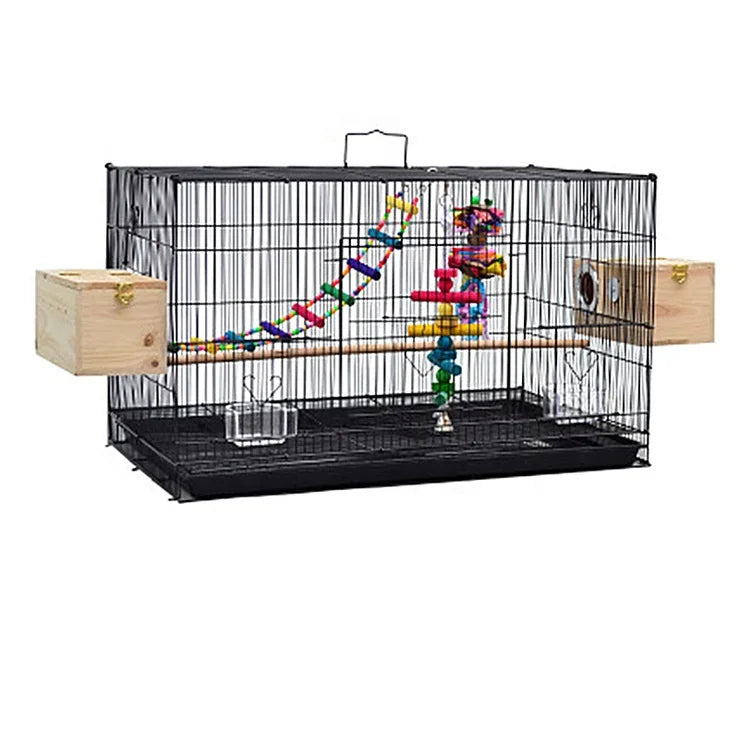Wholesale Steel Mesh Small Folding Love Bird Hanging Gaiolas Para Passaros a Venda Jaulas Para Pajaros En Venta Bird Cage White