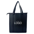 Customizable 20L Insulated Lunch Cooler Bag Foldable Thermal Nonwoven Printed Zipper for Grocery Shopping Travel Packing Hand